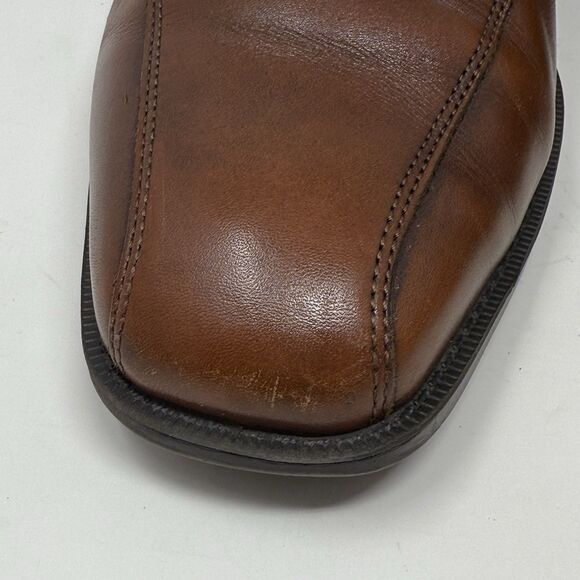 Ecco Edinburgh Derby Oxford Shoes Mens 9 - 9.5 EU 43 Brown Leather Bicycle Toe - Picture 7 of 16